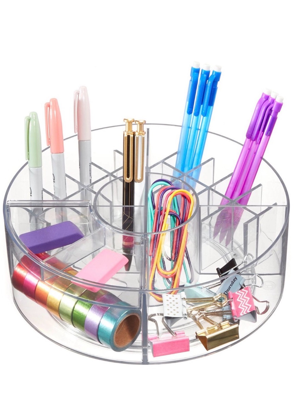 i Design Clear Acrylic  Cosmetic/Beauty Organizer Carousel